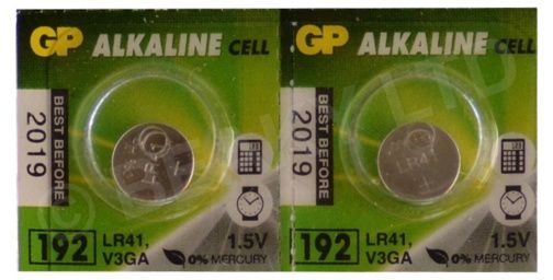 GENUINE GP Batteries 192 LR41 AG3 L736 L736F Alkaline Battery [6-Pack ...